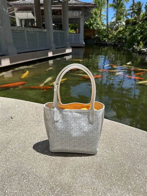 mini goyard white|goyard mini bags.